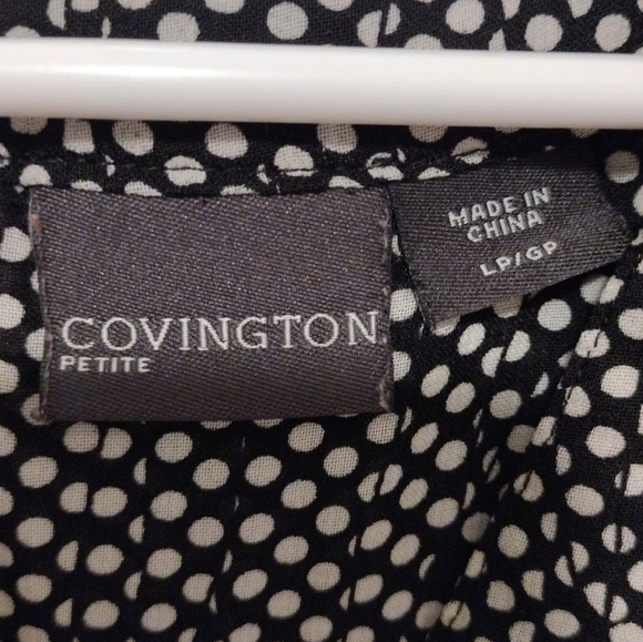 Covington - Dotted Print Sleeveless Blouse - Picture 12 of 14